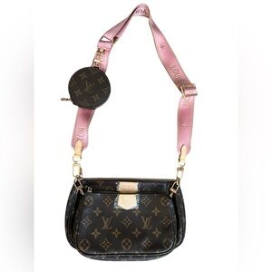 Brown monogram fashion bag